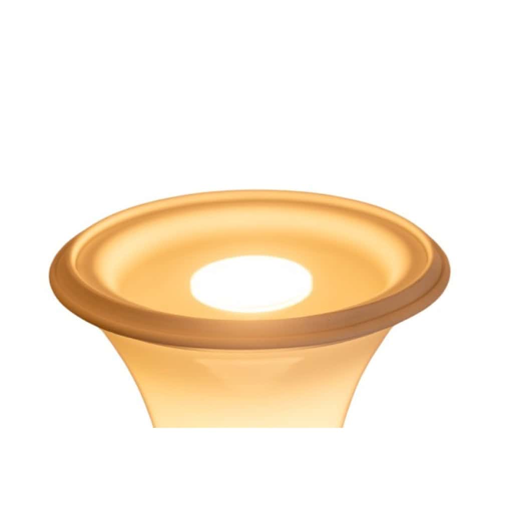 Enrico Tronconi Lampadaire « Bambou », en verre opalin blanc. Années 70. LS6571887T 6