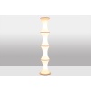 Enrico Tronconi Lampadaire « Bambou », en verre opalin blanc. Années 70. LS6571887T 19