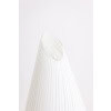 Lampe conique en verre de Murano à motifs rayés blancs. Années 70. LS6573256K 12