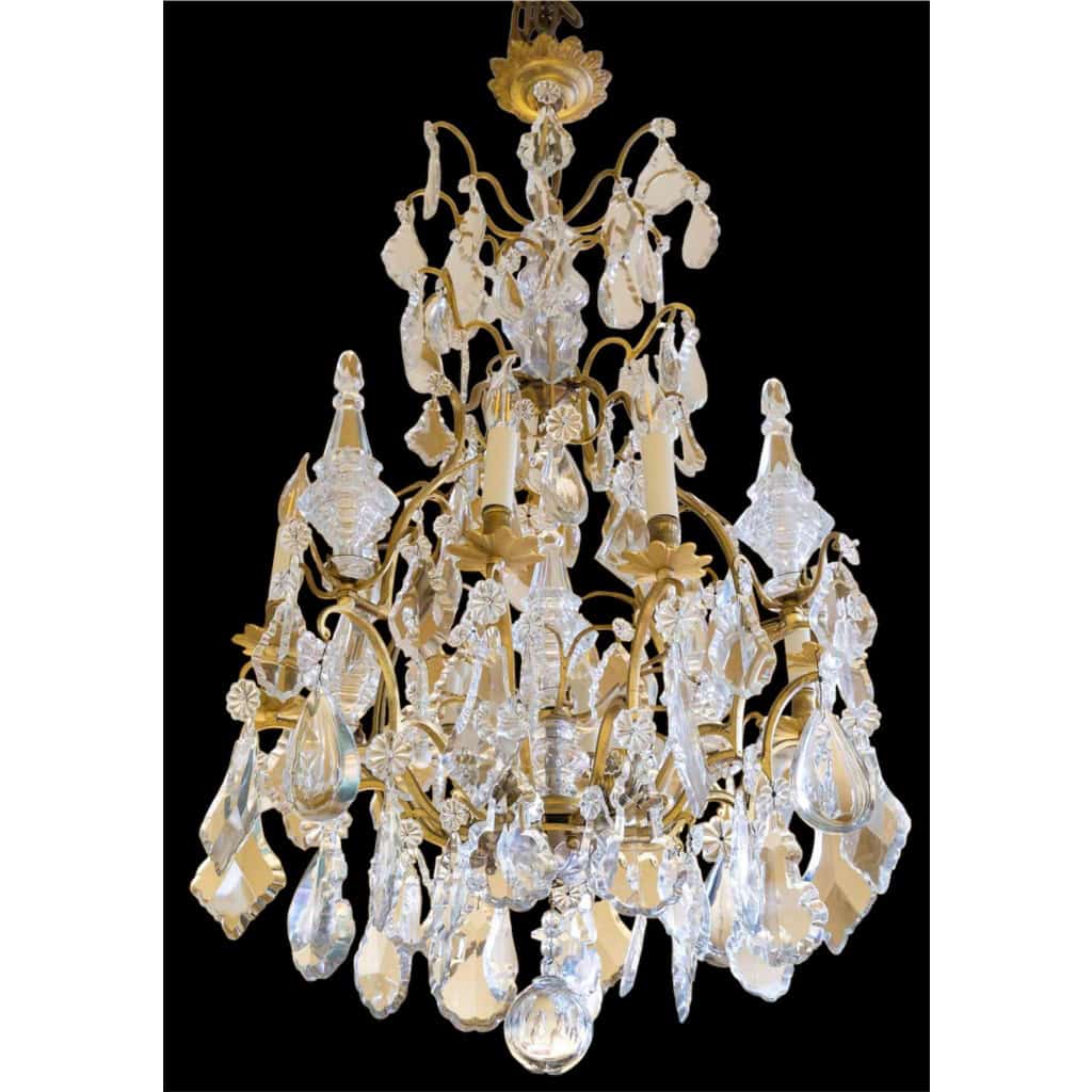 Lustre en cristal de style Louis XV circa 1890 4