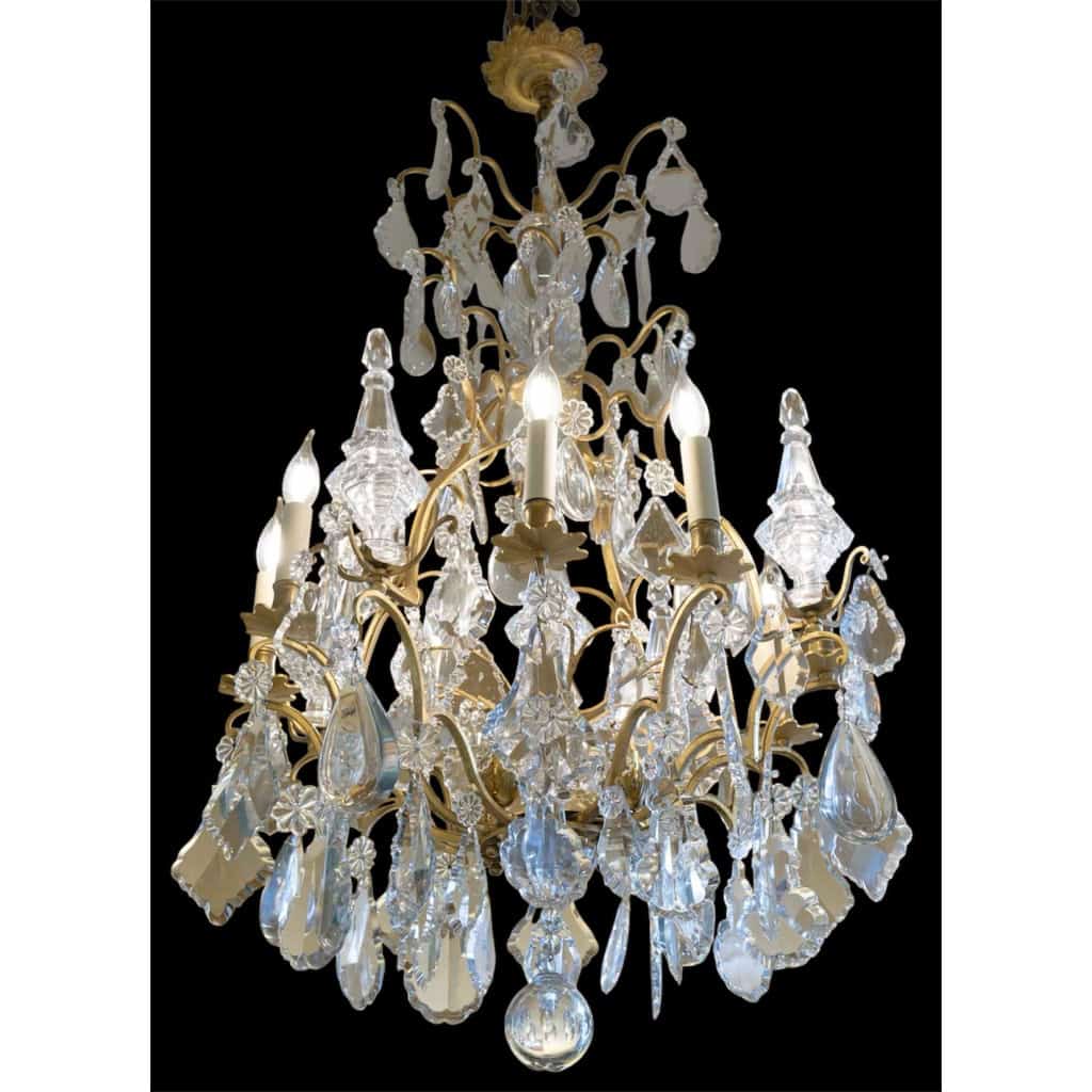 Lustre en cristal de style Louis XV circa 1890 3
