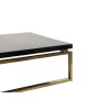 Maison Charles. Table basse en bronze et plateau laqué. Années 1970. LS6552634 19