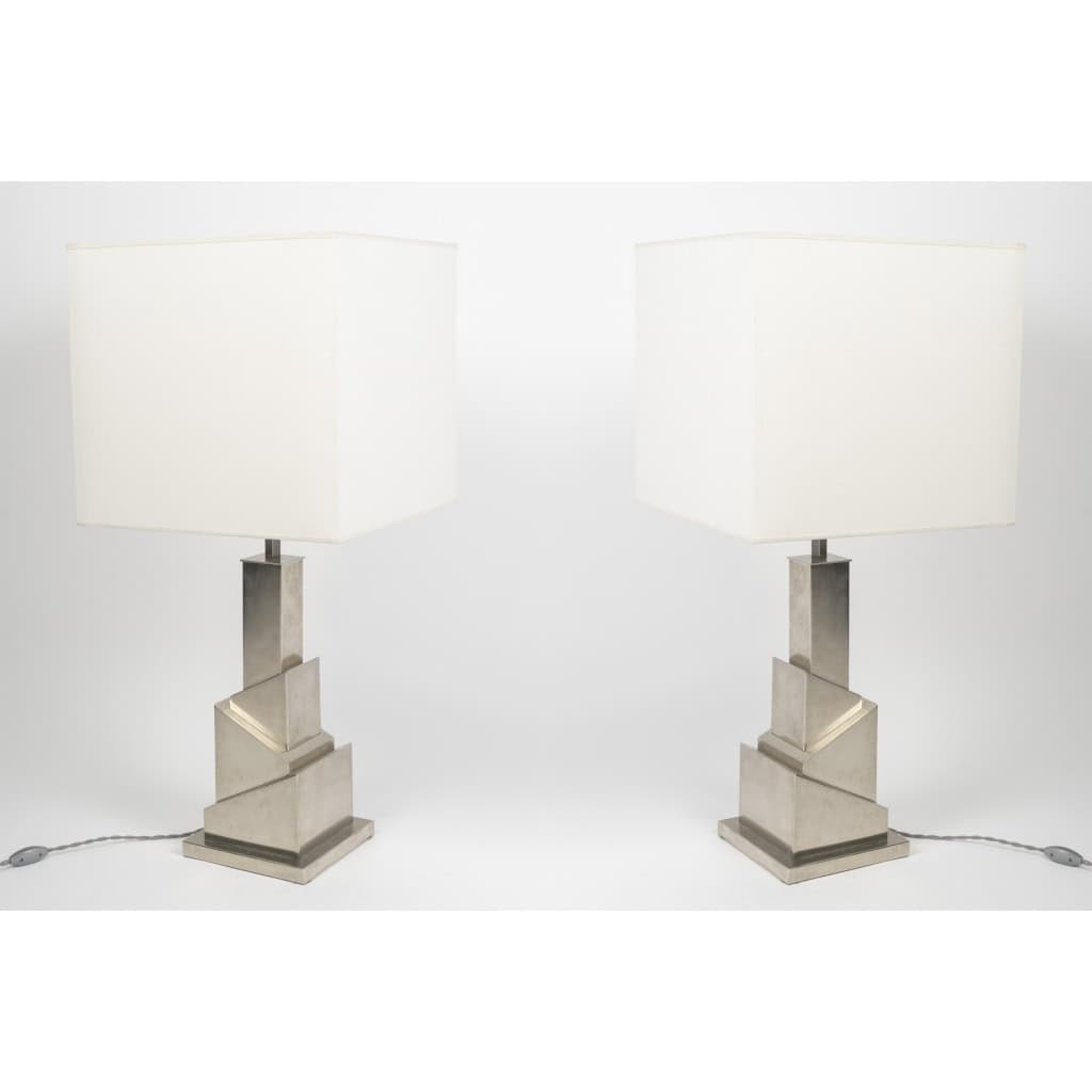 Paire de lampes « Gratte Ciel » par Romeo Rega 3 Paire de lampes « Gratte Ciel » par Romeo Rega 3