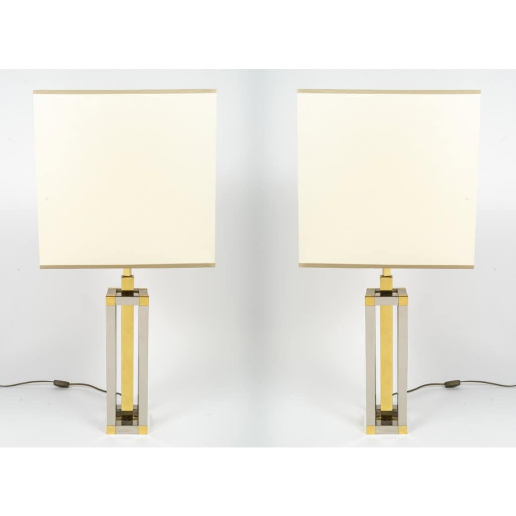 Paire de lampes des années 70 dans le goût de Willy RIZZO 3
