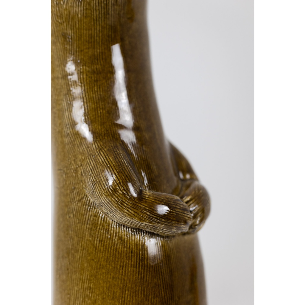 Valérie Courtet, Loutre en grès chamotté et émaillé. Travail contemporain. LS6418509C 8
