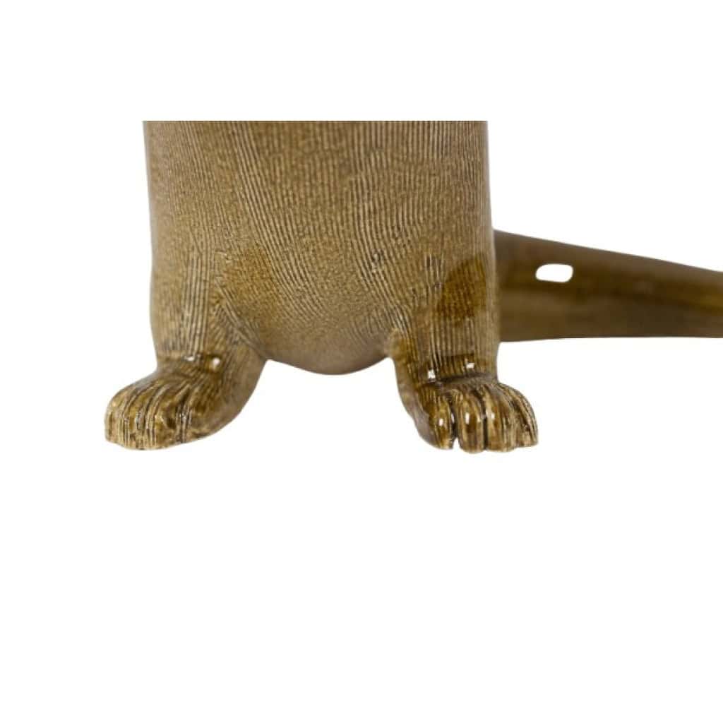 Valérie Courtet, Loutre en grès chamotté et émaillé. Travail contemporain. LS6418509C 10