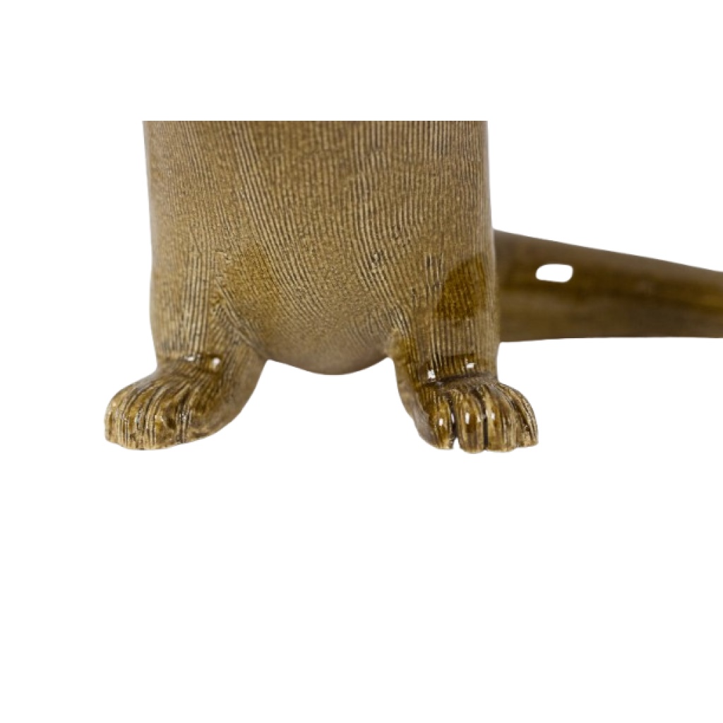 Valérie Courtet, Loutre en grès chamotté et émaillé. Travail contemporain. LS6418509C 10