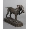 Sculpture – Chien Setter Au Lièvre , Alfred Dubucand (1828 – 1894) – Bronze 16