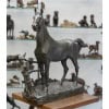 Sculpture – Cheval À La Barrière , Godefroid Devreese (1861-1941) – Bronze 13