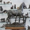 Sculpture – Cheval À La Barrière , Godefroid Devreese (1861-1941) – Bronze 15
