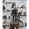 Sculpture – Cheval À La Barrière , Godefroid Devreese (1861-1941) – Bronze 16