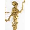 Paire d’appliques en bronze doré représentant un couple de danseur vénitien, Fin XIXème/Début XXème siècle. 8