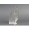 LALIQUE – Chat assis en cristal XXe – signé Lalique France 17