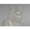 LALIQUE – Chat assis en cristal XXe – signé Lalique France 18