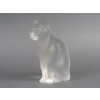 LALIQUE – Chat assis en cristal XXe – signé Lalique France 23