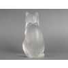 LALIQUE – Chat assis en cristal XXe – signé Lalique France 27