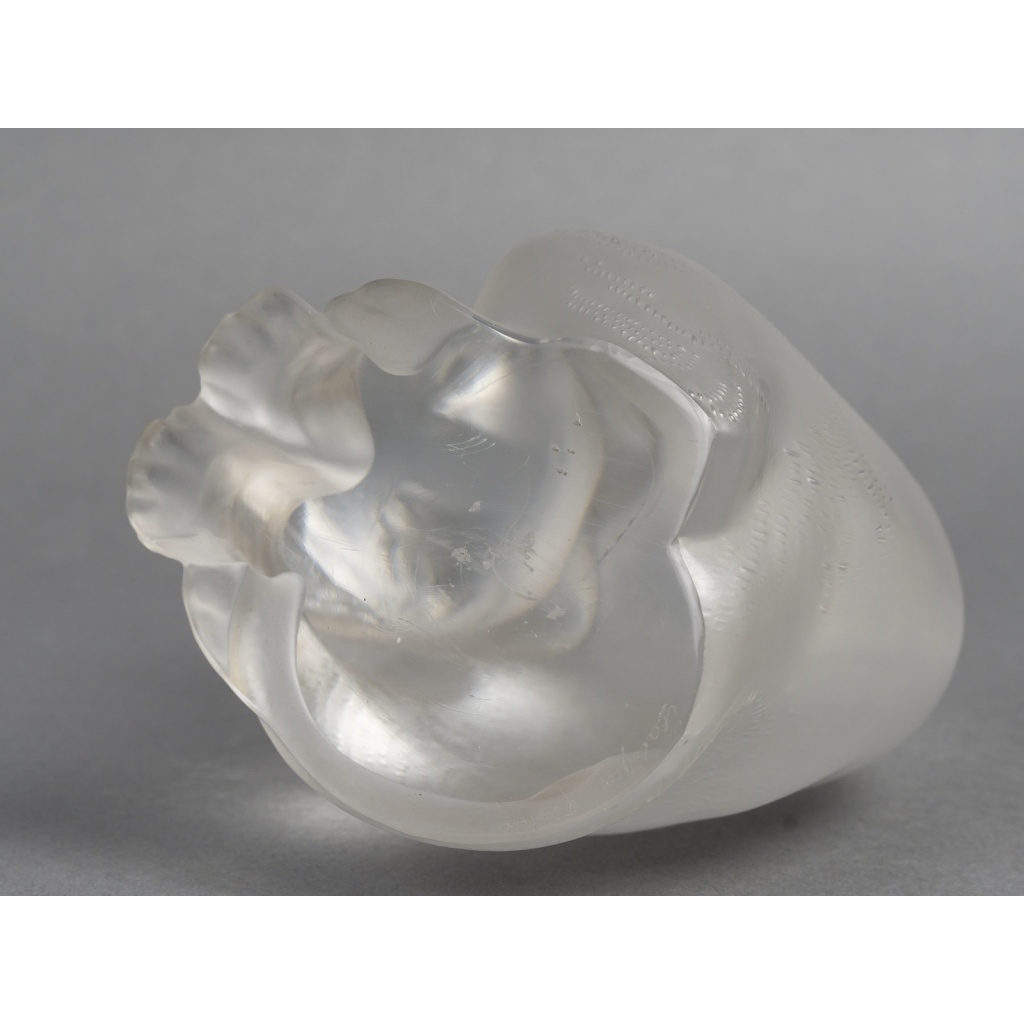 LALIQUE – Chat assis en cristal XXe – signé Lalique France 15