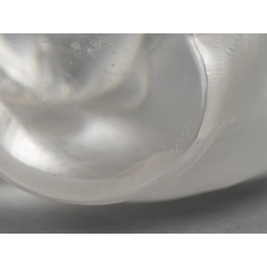 LALIQUE – Chat assis en cristal XXe – signé Lalique France 16