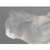 LALIQUE – Chat couché en cristal XXe Signé Lalique France 21