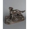 Sculpture – Chien À L’ Arrêt , Pierre – Jules Mêne (1810-1879) – Bronze 12
