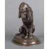 Sculpture – Épagneul Assis , Emmanuel Frémiet (1824-1910) – Bronze 17