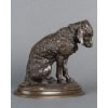 Sculpture – Épagneul Assis , Emmanuel Frémiet (1824-1910) – Bronze 14
