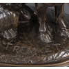 Sculpture – Épagneul Assis , Emmanuel Frémiet (1824-1910) – Bronze 21
