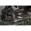 Sculpture – Le Lion Au Serpent , Antoine – Louis Barye (1795-1875) – Bronze 25
