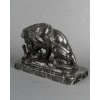 Sculpture – Le Lion Au Serpent , Antoine – Louis Barye (1795-1875) – Bronze 16