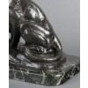 Sculpture – Le Lion Au Serpent , Antoine – Louis Barye (1795-1875) – Bronze 24
