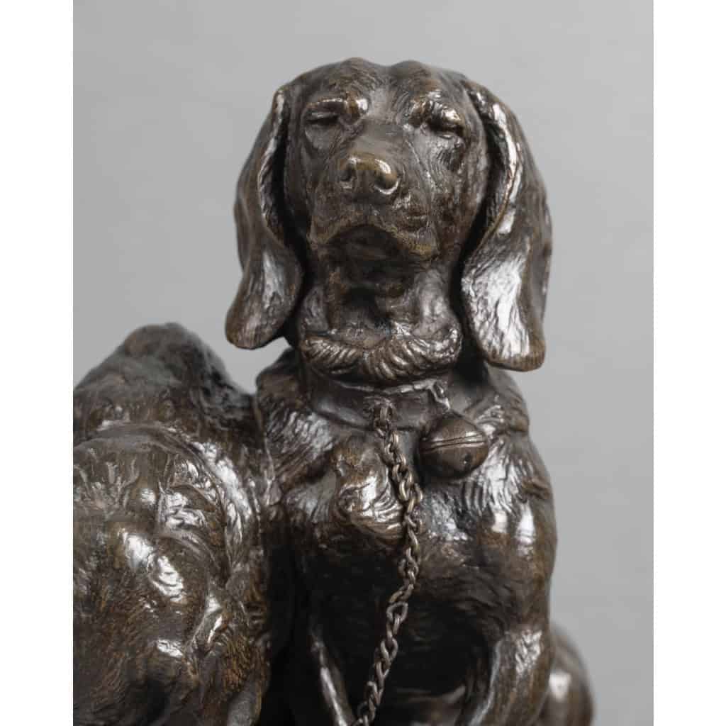 Sculpture – Groupe De Bassets , Ravageot Et Ravageode , Emmanuel Frémiet (1824 -1910) – Bronze 5