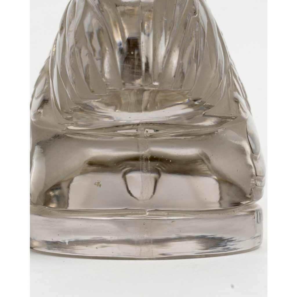 1928 René Lalique – Mascotte Automobile Coq Nain Verre Blanc 12