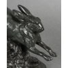 Sculpture – Le Lièvre Courant , Alfred Barye (1839-1882) – Bronze 15