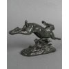 Sculpture – Le Lièvre Courant , Alfred Barye (1839-1882) – Bronze 16