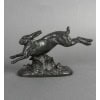 Sculpture – Le Lièvre Courant , Alfred Barye (1839-1882) – Bronze 17