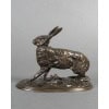 Sculpture – Lièvre Au Repos , Pierre – Jules Mêne (1810-1879) – Bronze 18