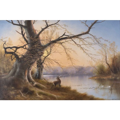 Nils Hans CHRISTIANSEN (1850-1922), La forêt 3
