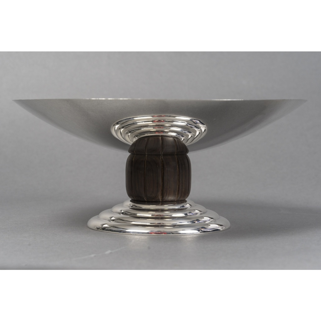 JEAN PUIFORCAT – CENTRE DE TABLE en argent massif ART DECO vers 1930 4