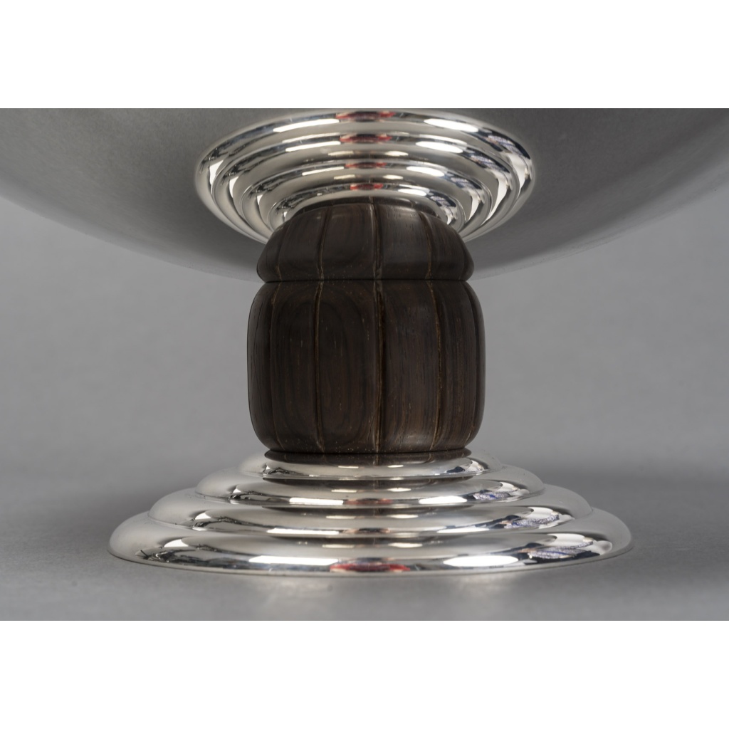 JEAN PUIFORCAT – CENTRE DE TABLE en argent massif ART DECO vers 1930 6