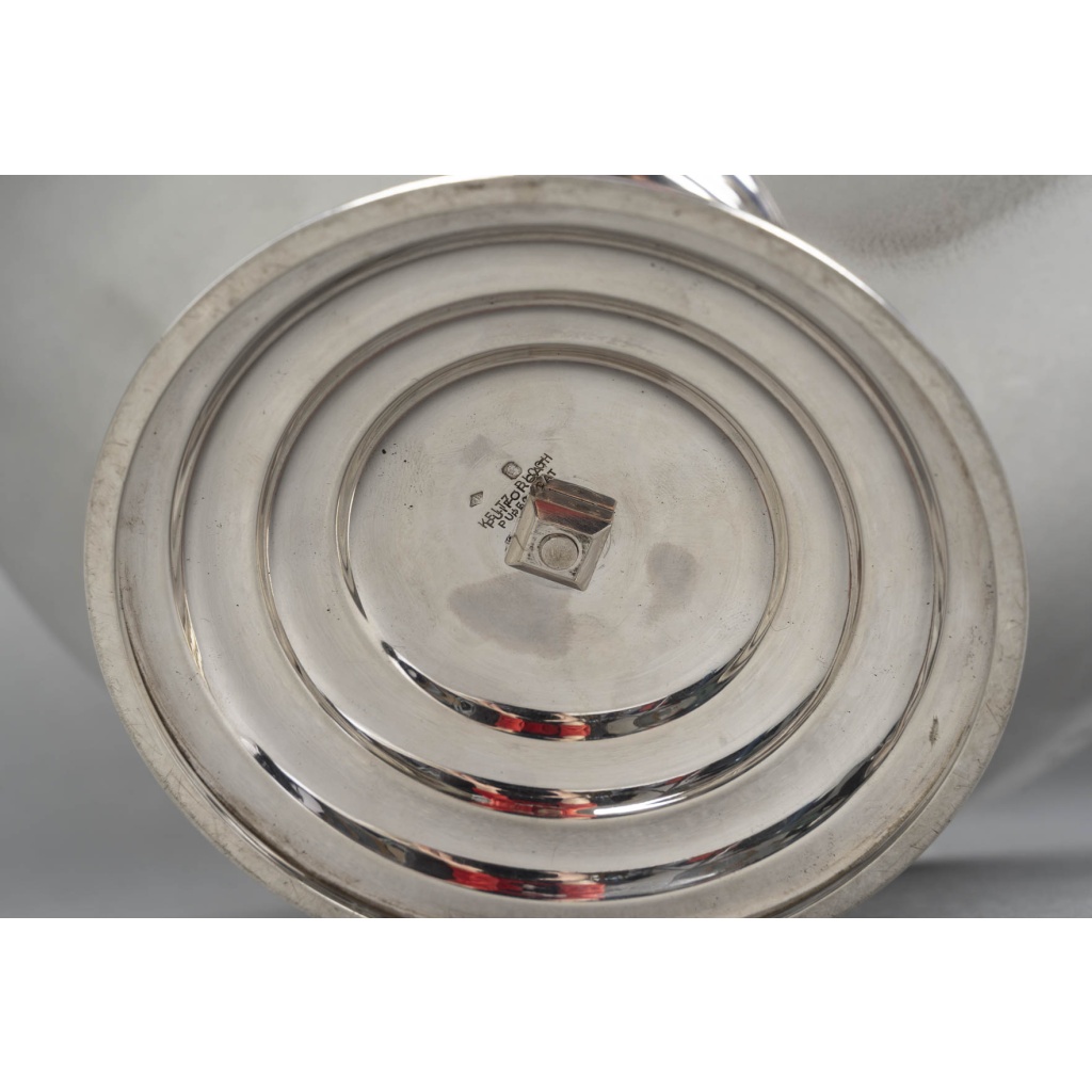 JEAN PUIFORCAT – CENTRE DE TABLE en argent massif ART DECO vers 1930 11