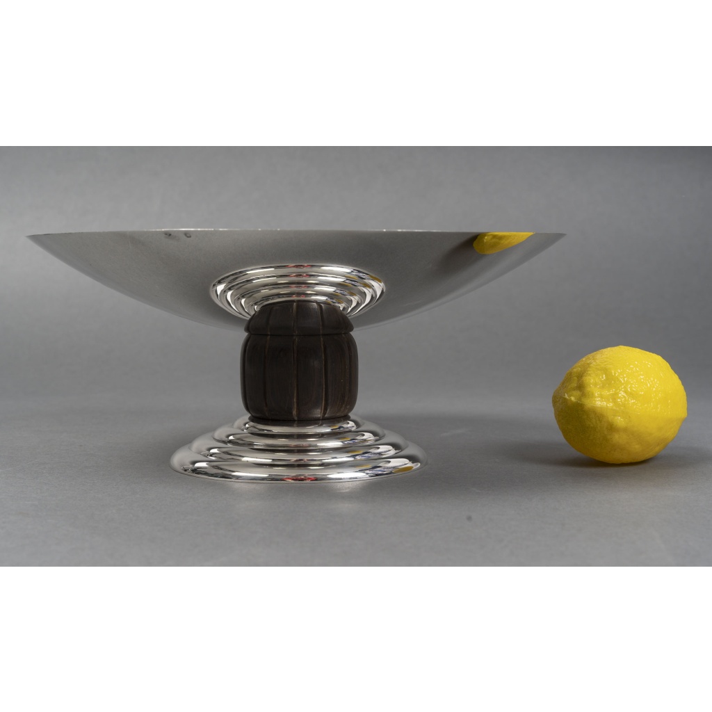 JEAN PUIFORCAT – CENTRE DE TABLE en argent massif ART DECO vers 1930 3