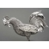 ESCHWEGE Paire de coqs combattant, argent massif circa 1950 29 ESCHWEGE Paire de coqs combattant, argent massif circa 1950 29