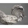 ESCHWEGE Paire de coqs combattant, argent massif circa 1950 35 ESCHWEGE Paire de coqs combattant, argent massif circa 1950 35