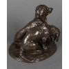 Sculpture – Groupe De Bassets , Ravageot Et Ravageode , Emmanuel Frémiet (1824 -1910) – Bronze 19
