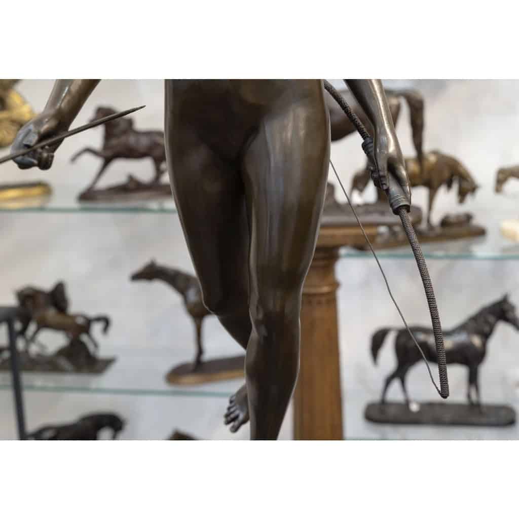 Sculpture – Diane Chasseresse , Jean – Antoine Houdon (1741-1828) – Bronze 10