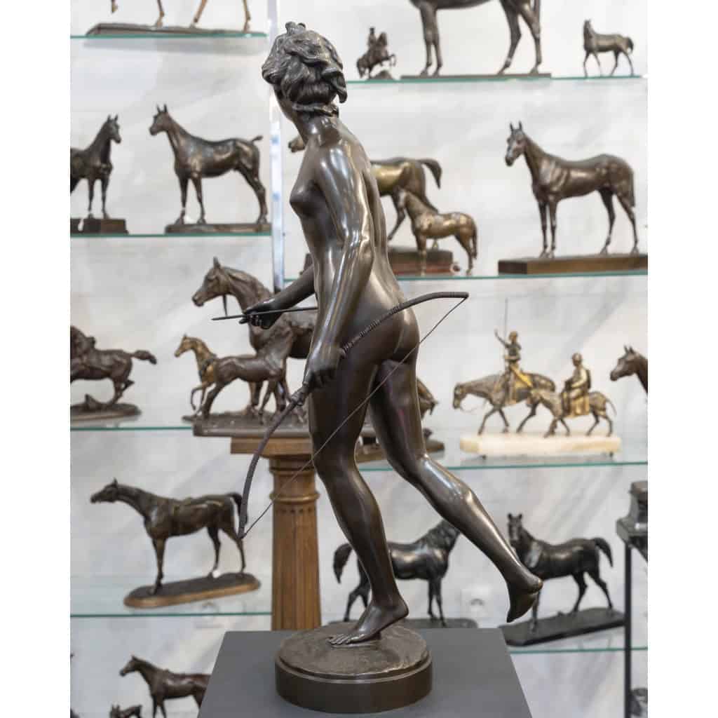 Sculpture – Diane Chasseresse , Jean – Antoine Houdon (1741-1828) – Bronze 6
