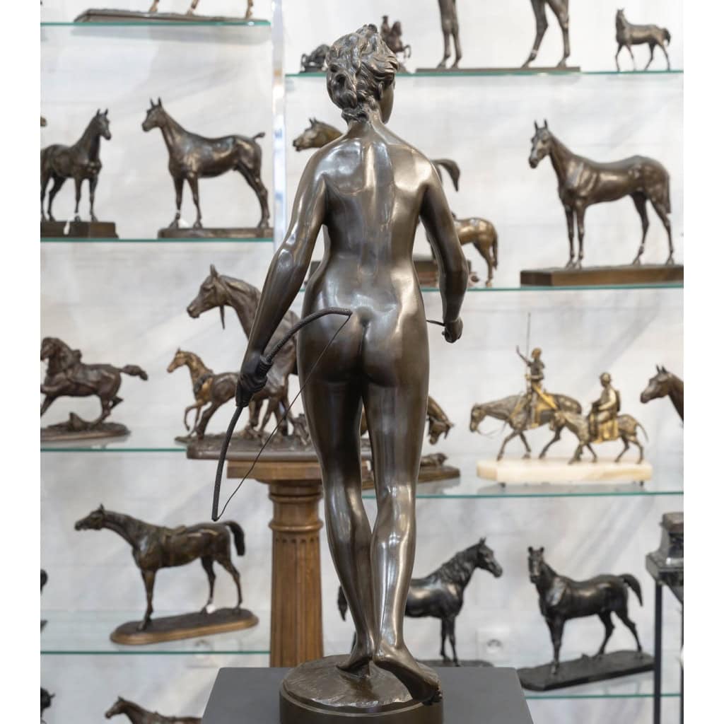 Sculpture – Diane Chasseresse , Jean – Antoine Houdon (1741-1828) – Bronze 7