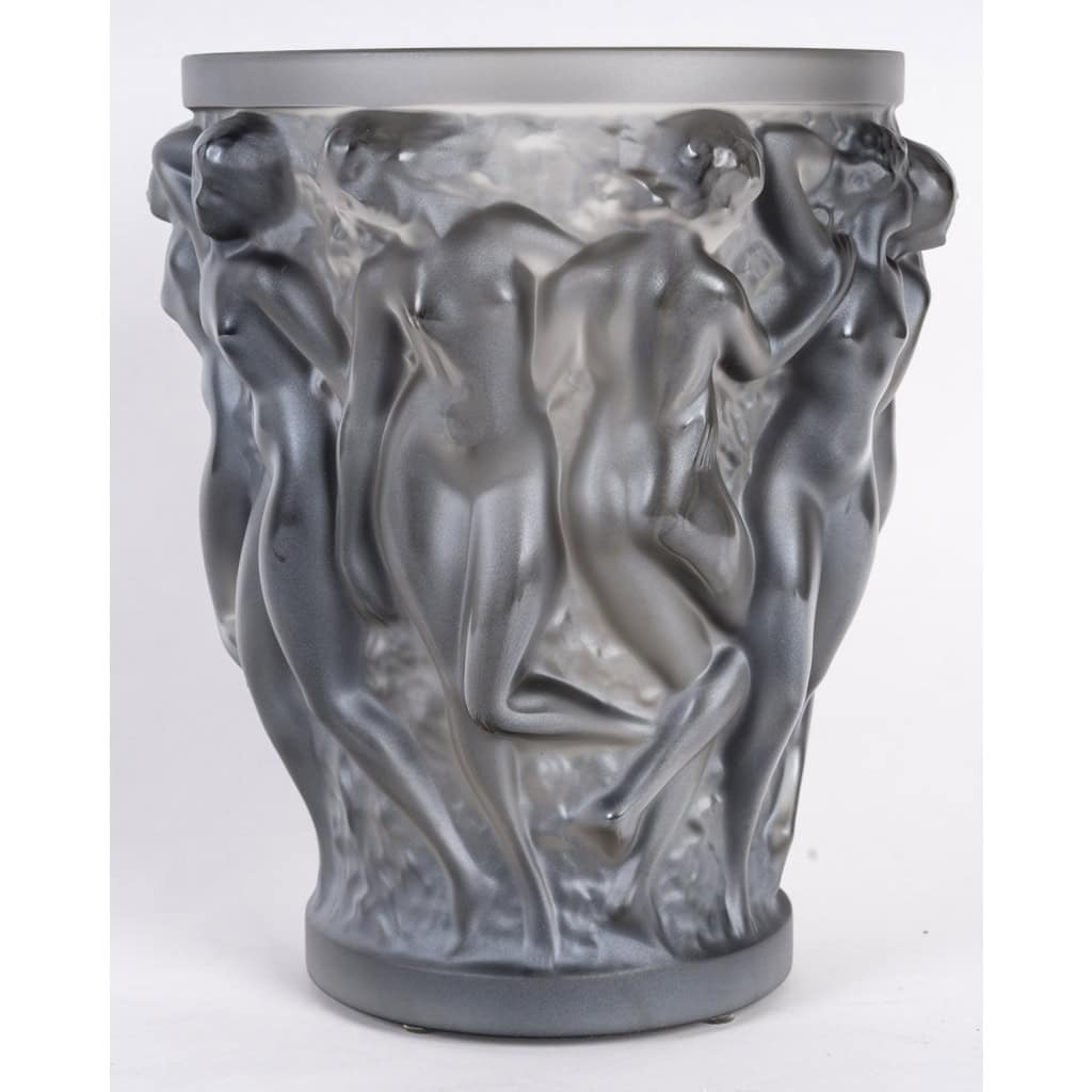 Lalique France – Vase Bacchantes Cristal Bronze – Neuf 3