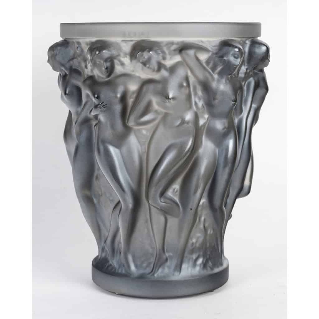 Lalique France – Vase Bacchantes Cristal Bronze – Neuf 4