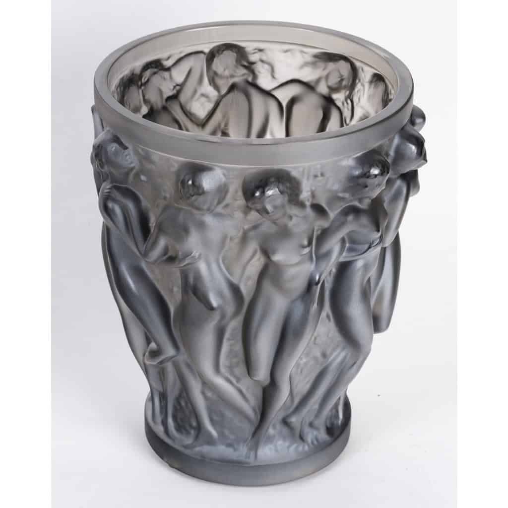 Lalique France – Vase Bacchantes Cristal Bronze – Neuf 5